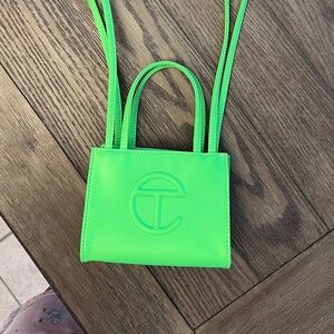Telfar Small Lime Green Purse